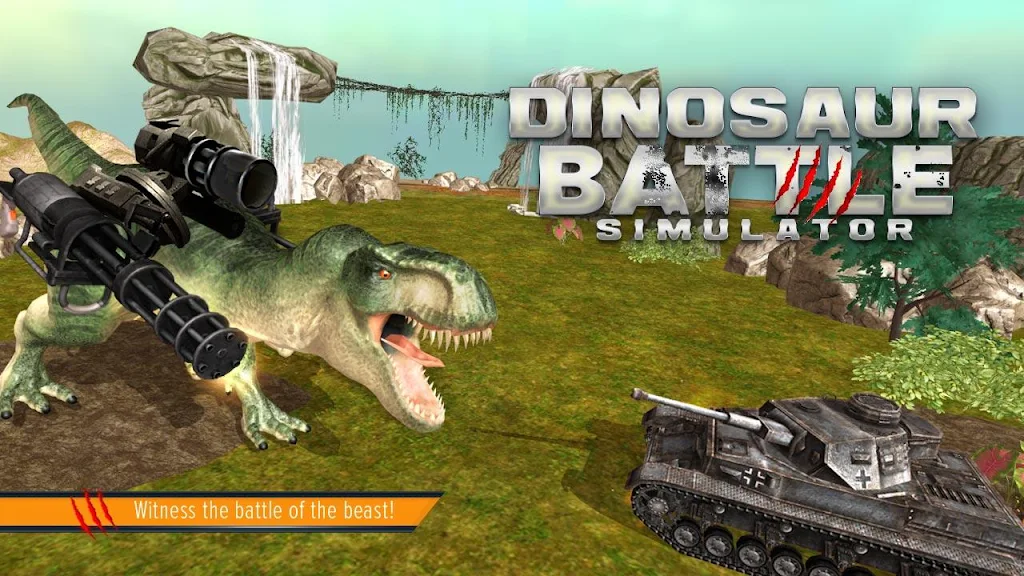 Dinosaur Battle Simulator ဖန်သားပြင်ဓာတ်ပုံ 1