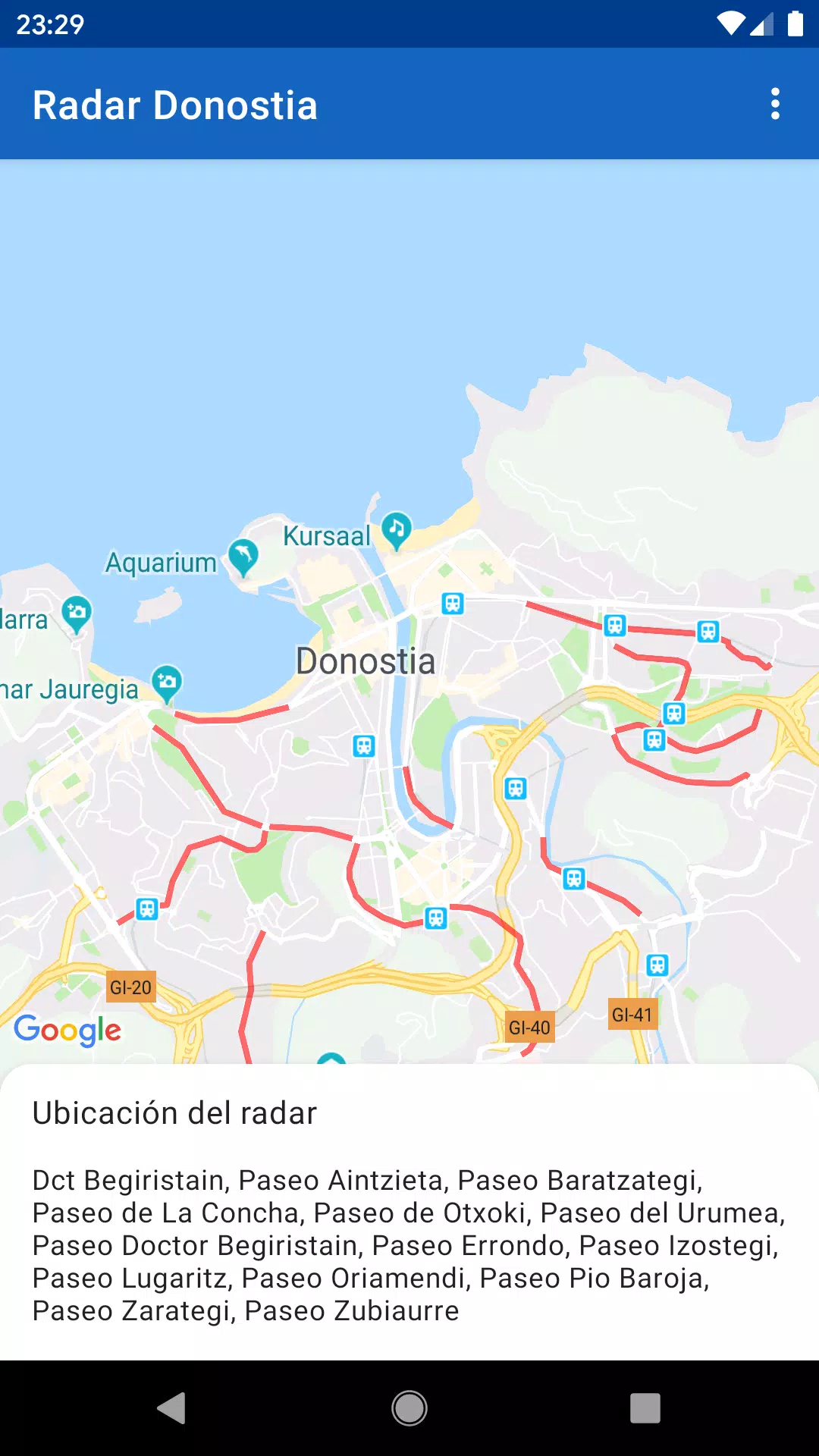 Radar Donostia 螢幕截圖 0