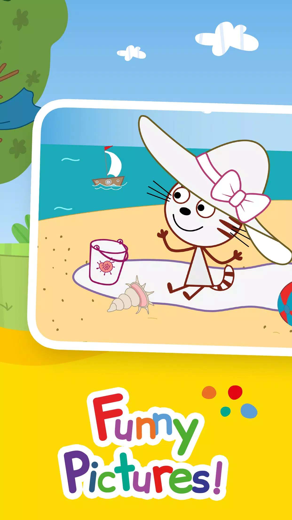 Kid-E-Cats: Draw & Color Games 스크린샷 1