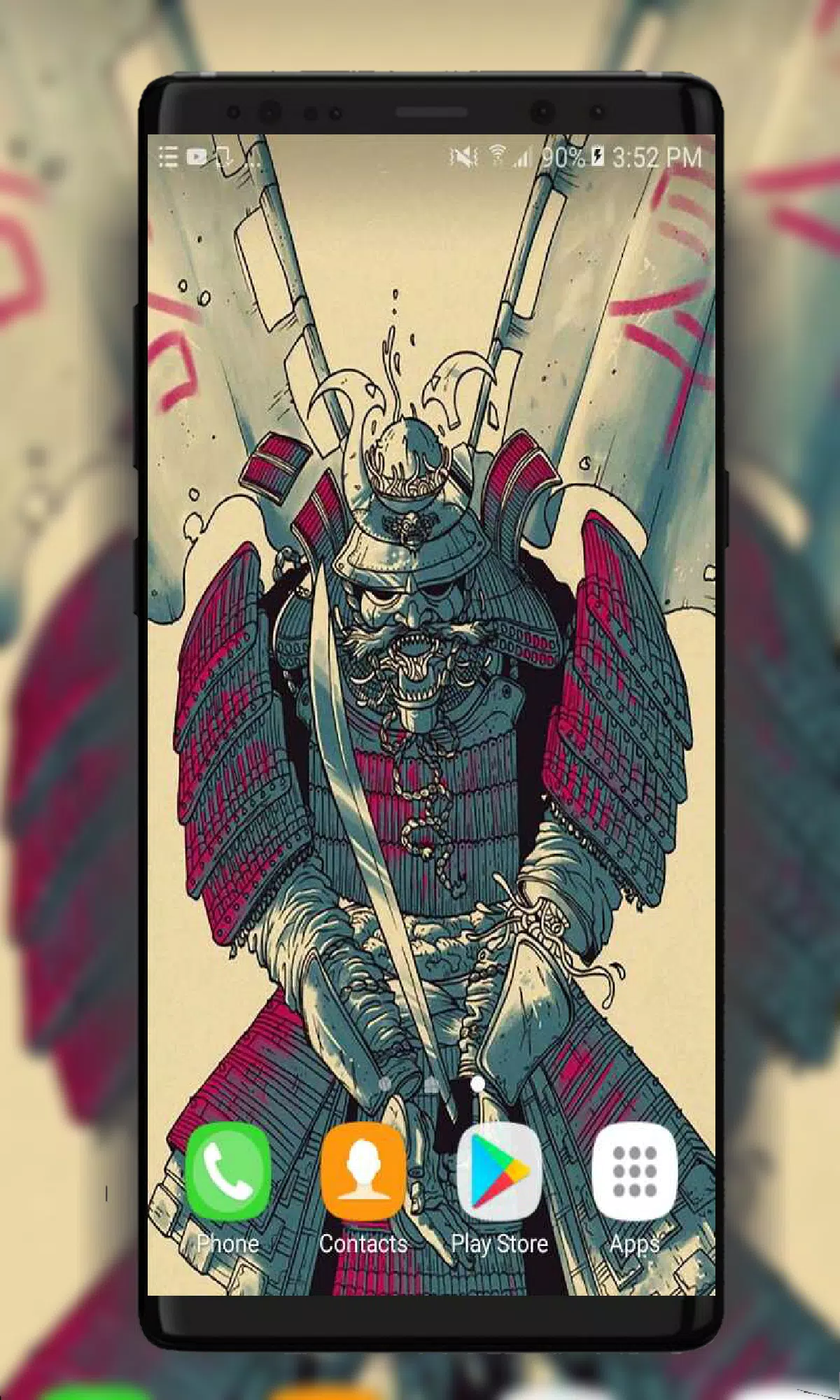 Samurai Art Wallpaper स्क्रीनशॉट 2