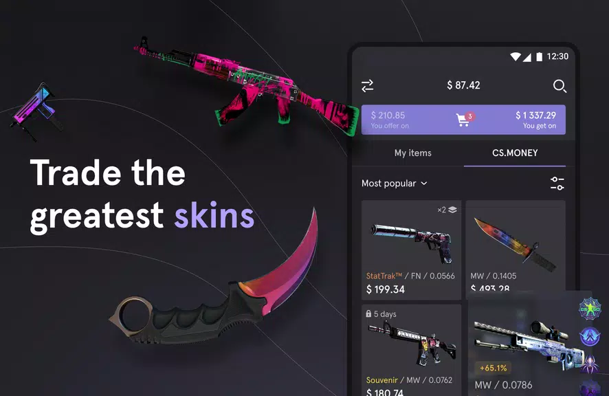 CS.MONEY ‒ Trade CS:GO skins スクリーンショット 0