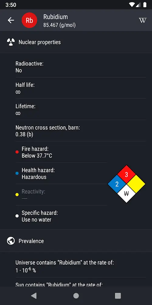 Periodic Table 2023 PRO Zrzut ekranu 2