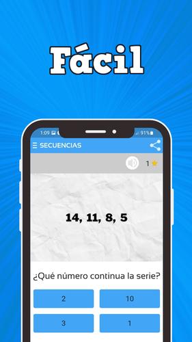 Secuencias numéricas 螢幕截圖 1