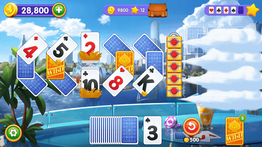 Solitaire Trip: Classic Tripeaks Card Game 螢幕截圖 2