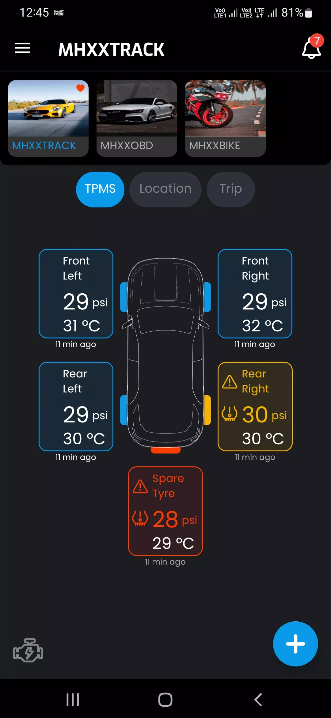 SMART TYRE CAR & BIKE ภาพหน้าจอ 0