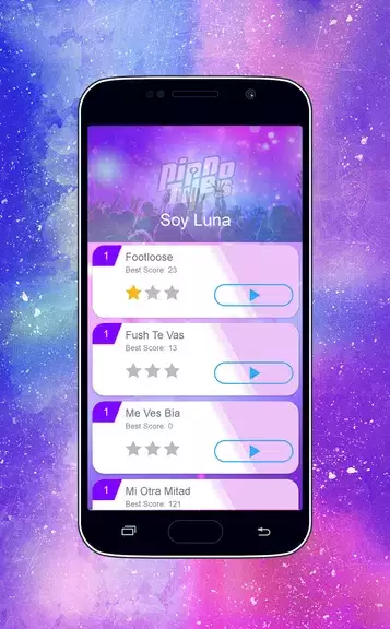 Piano Tiles - Soy Luna Girls Game স্ক্রিনশট 1