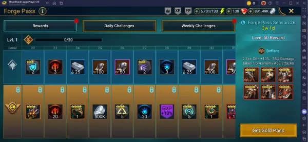 Forge Pass Season 26: Quests, Rewards, Tips