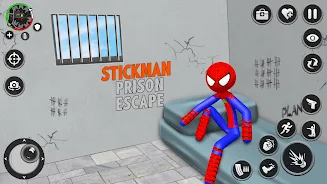 Spider Stick Hero Prison Break スクリーンショット 2