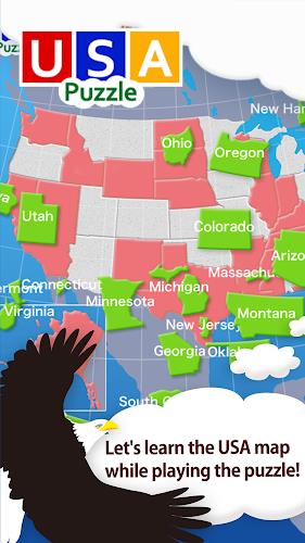 USA Map Puzzle スクリーンショット 0