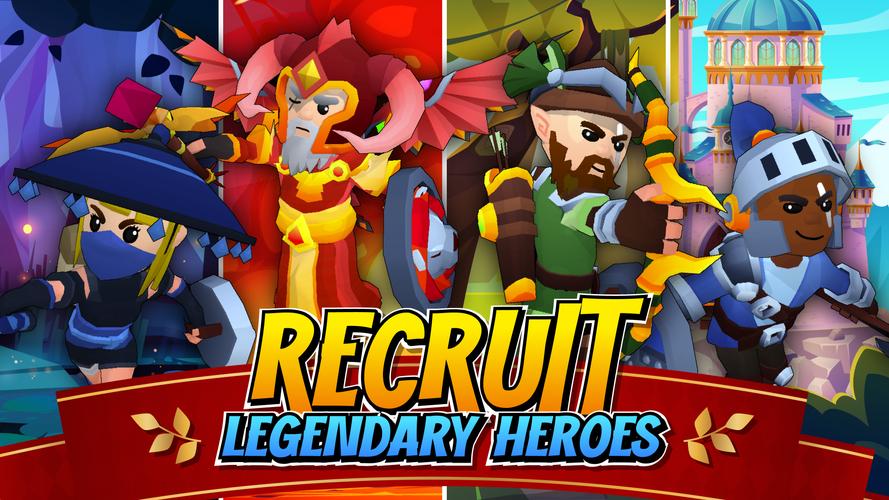 Idle Hero TD Tower Defense RPG ภาพหน้าจอ 2