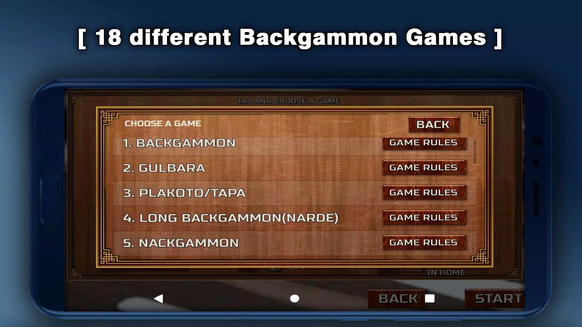 Backgammon - 18 Board Games应用截图第1张