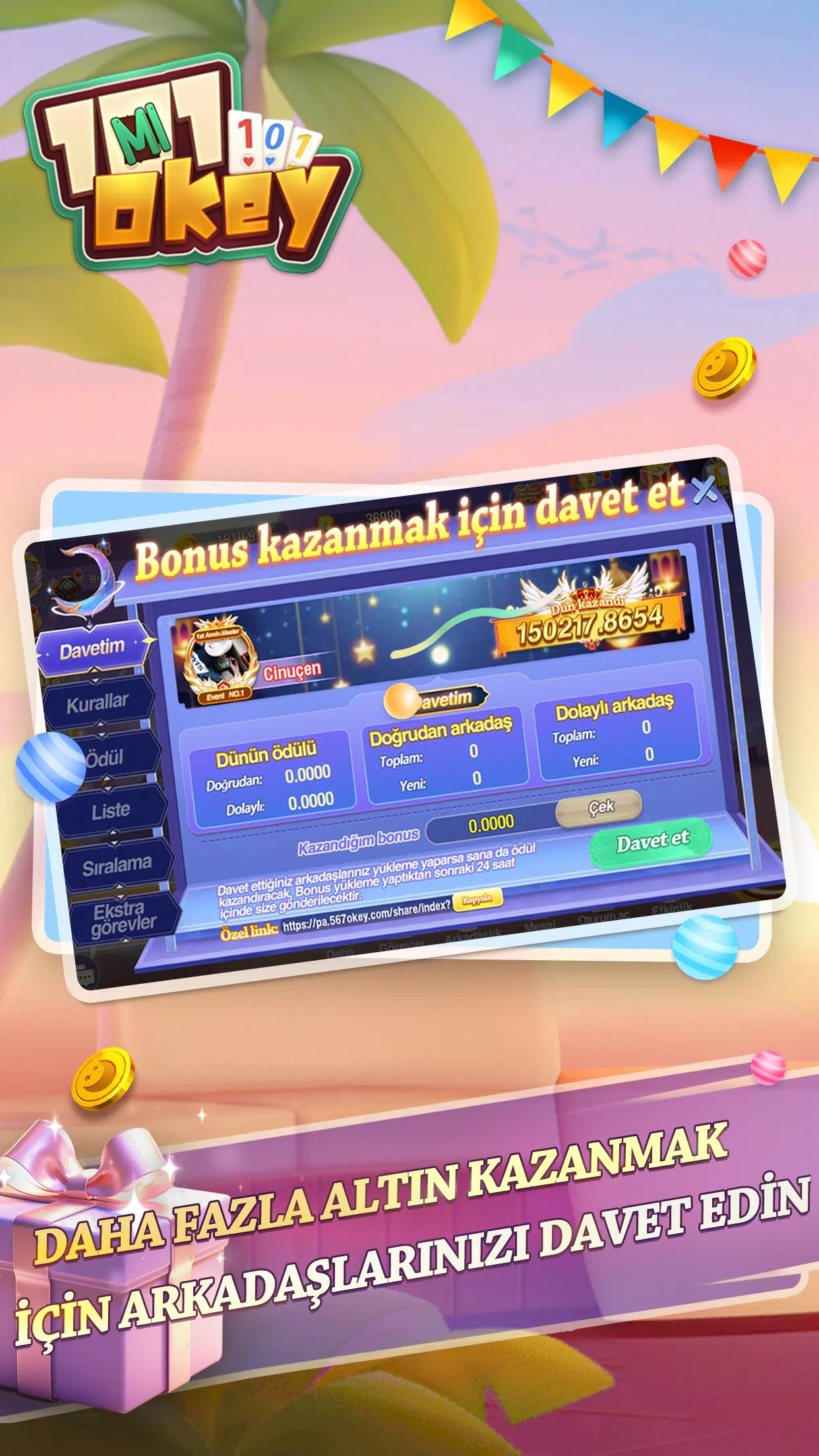 101 Okey Mi&Tavla Capture d'écran 2