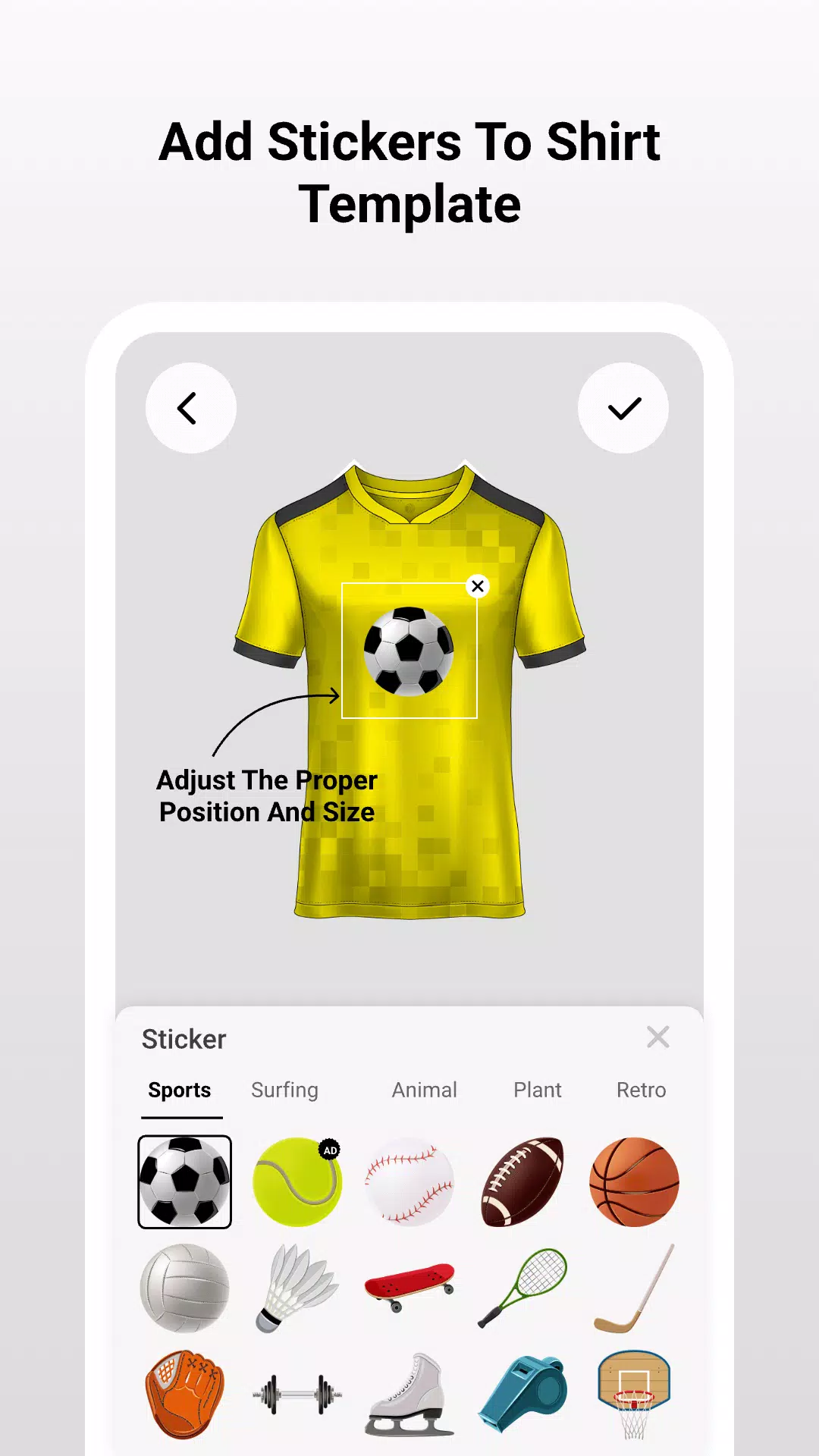 Sport Shirt Screenshot 2