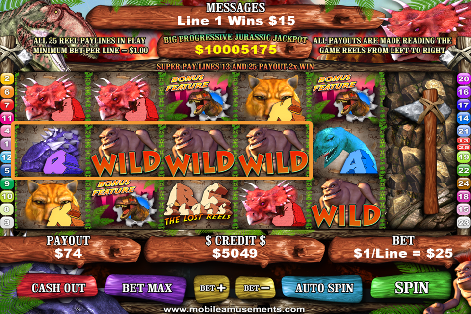 BC Monster Dinosaurs That Time Forgot Slots FREE Screenshot 1