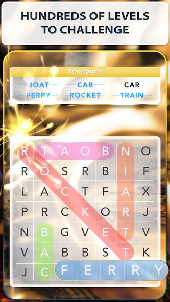 Word Search Nature Puzzle Game Mod Tangkapan skrin 0