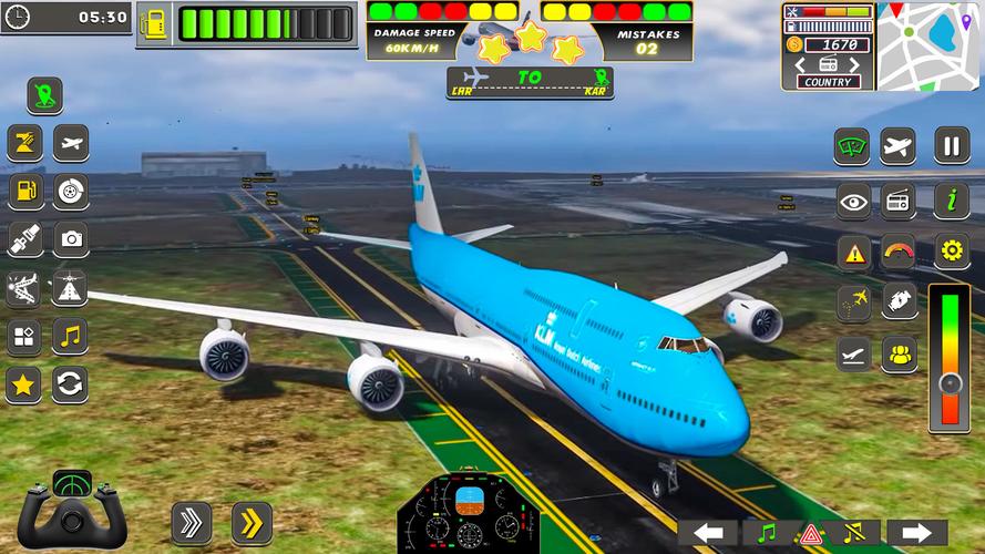 Real Flight Sim Airplane Games 螢幕截圖 1
