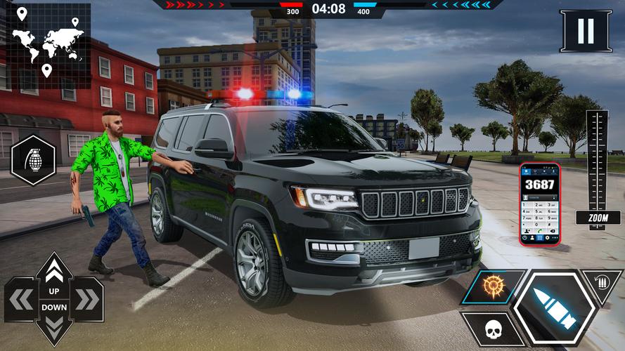 US police Cars Transport truck Ekran Görüntüsü 0