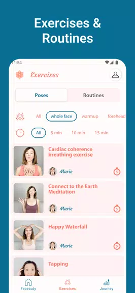 Face Yoga Exercise - Faceauty 螢幕截圖 1