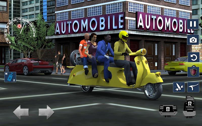 Juego de conducción BikeTaxi Скриншот 3