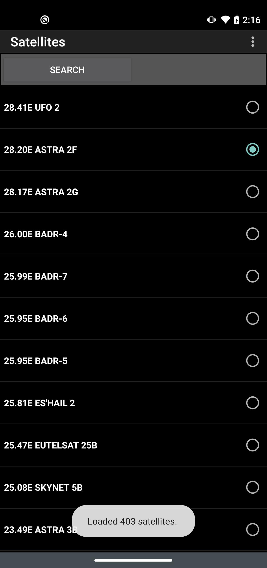 Satellite Locator 스크린샷 1