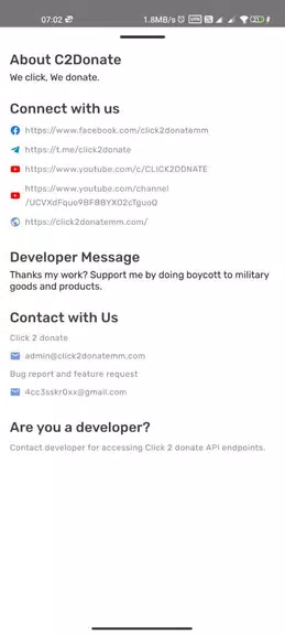 Click 2 donate ဖန်သားပြင်ဓာတ်ပုံ 3
