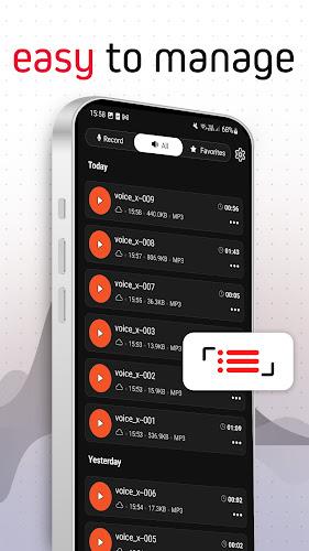 Voice Recorder Pro - VoiceX Capture d'écran 2