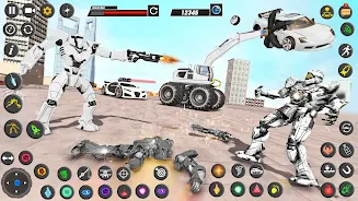 Robot Truck Car Transform Game Schermafbeelding 1