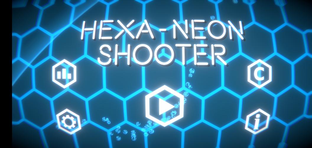 Hexa-Neon Shooter Tangkapan skrin 2