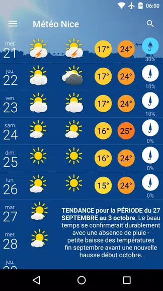 Météo Nice Zrzut ekranu 1