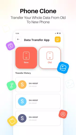 Smart Phone Transfer:Copy Data ဖန်သားပြင်ဓာတ်ပုံ 2