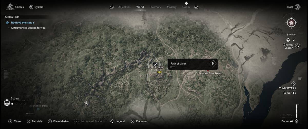 Assassins Creed Shadows Map Screenshot