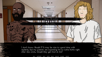 A Ride To Love - a death grips visual novel Скриншот 1