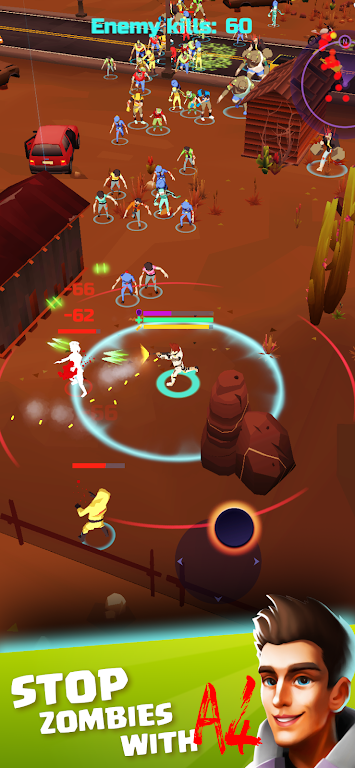 A4 vs Zombies - ZomBattle Screenshot 2