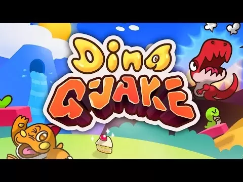 Dino Quake gameplay showing earthquake mechanic