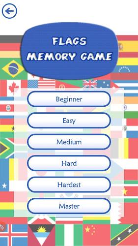 Flags Memory Game 螢幕截圖 1