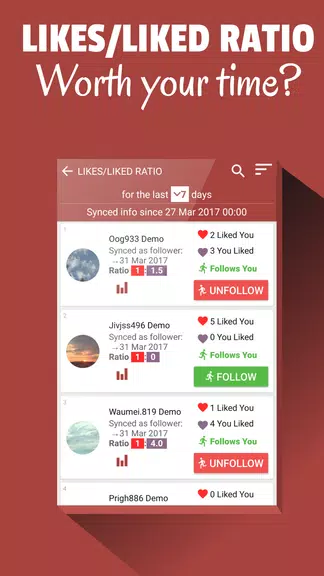 Follower Stats for Instagram 螢幕截圖 2
