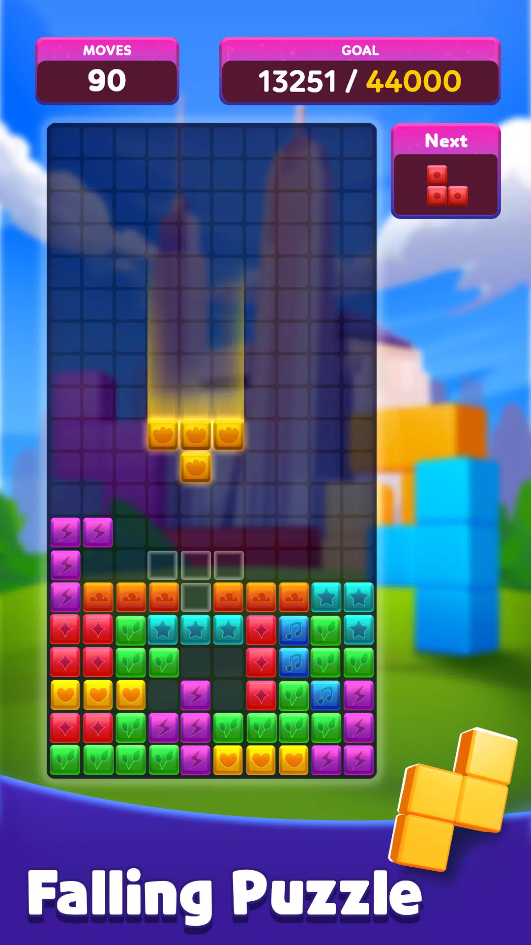 Classic Falling Brick 螢幕截圖 0