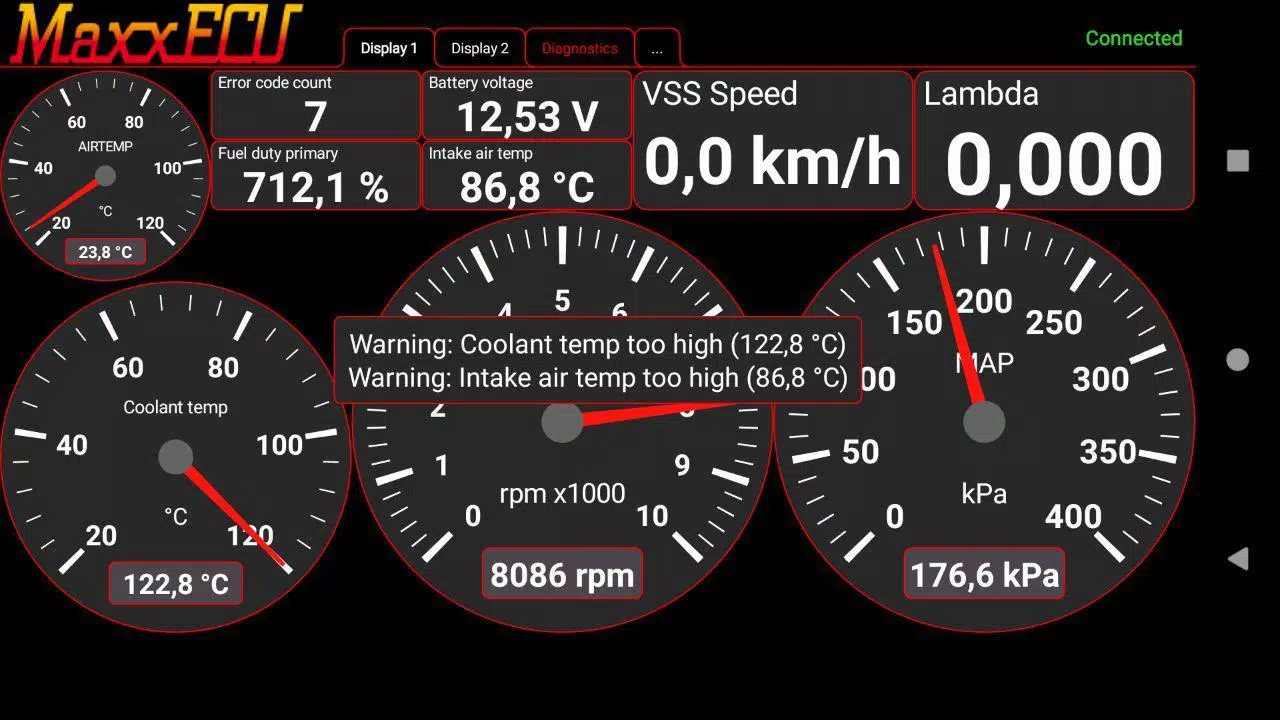 MaxxECU MDash Tangkapan skrin 1