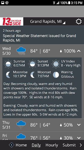 WZZM 13 Weather Скриншот 1