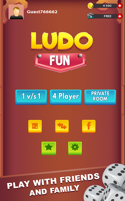 Ludo Fun: Free Family Dice Game 螢幕截圖 1