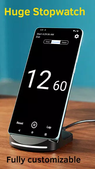 Huge Timer Stopwatch Tabata Tangkapan skrin 3