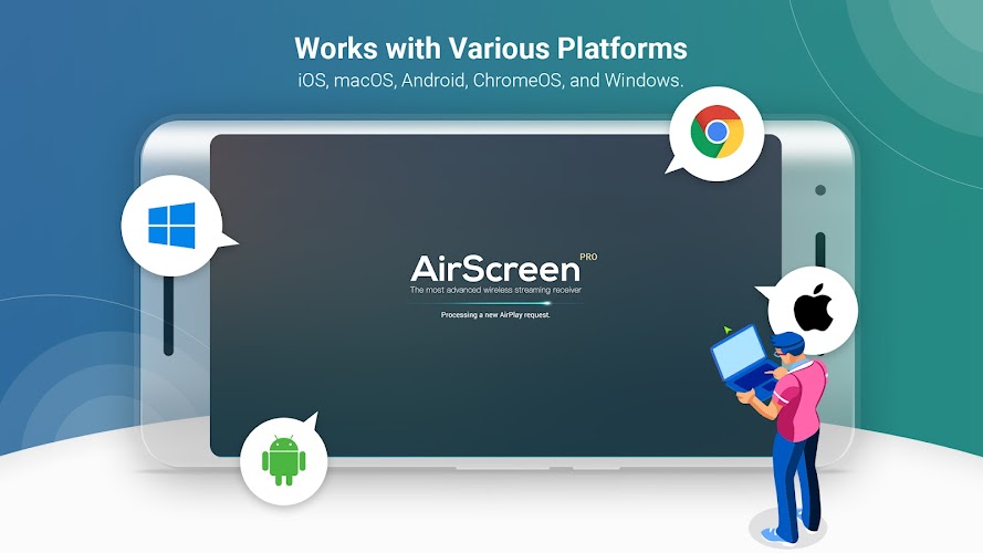 AirScreen - AirPlay & Cast Ảnh chụp màn hình 2